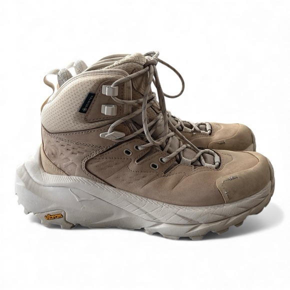 Hoka One One Shoes - Hoka One One Kaha 2 Shoes Womens 5.5 Beige Hiking Boot